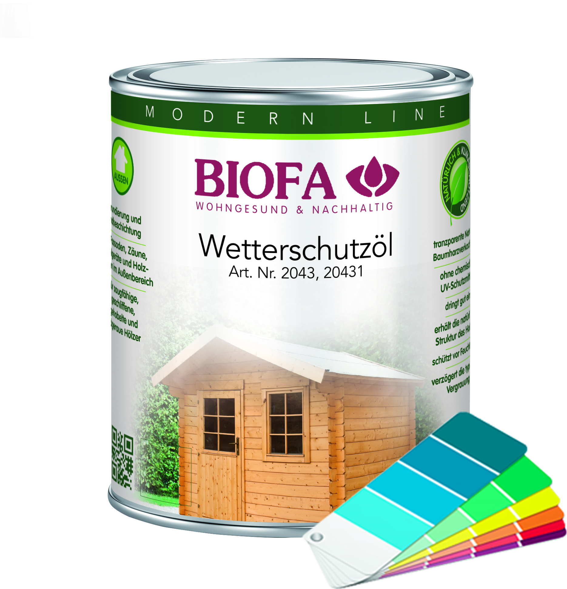 Wetterschutzöl farbig