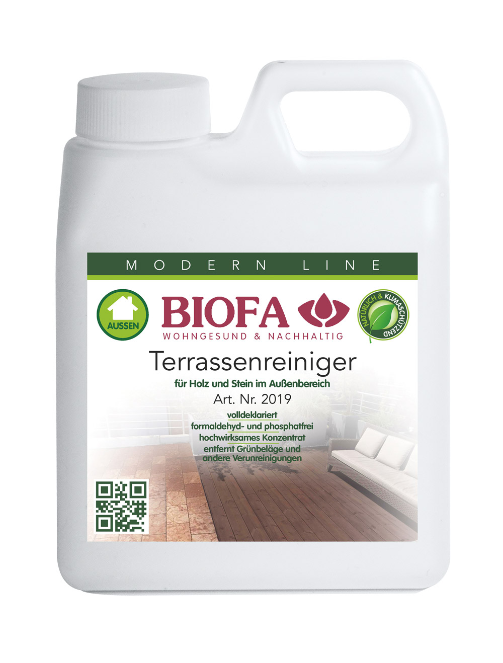 Terrassenreiniger für Holz und Stein im Außenbereich